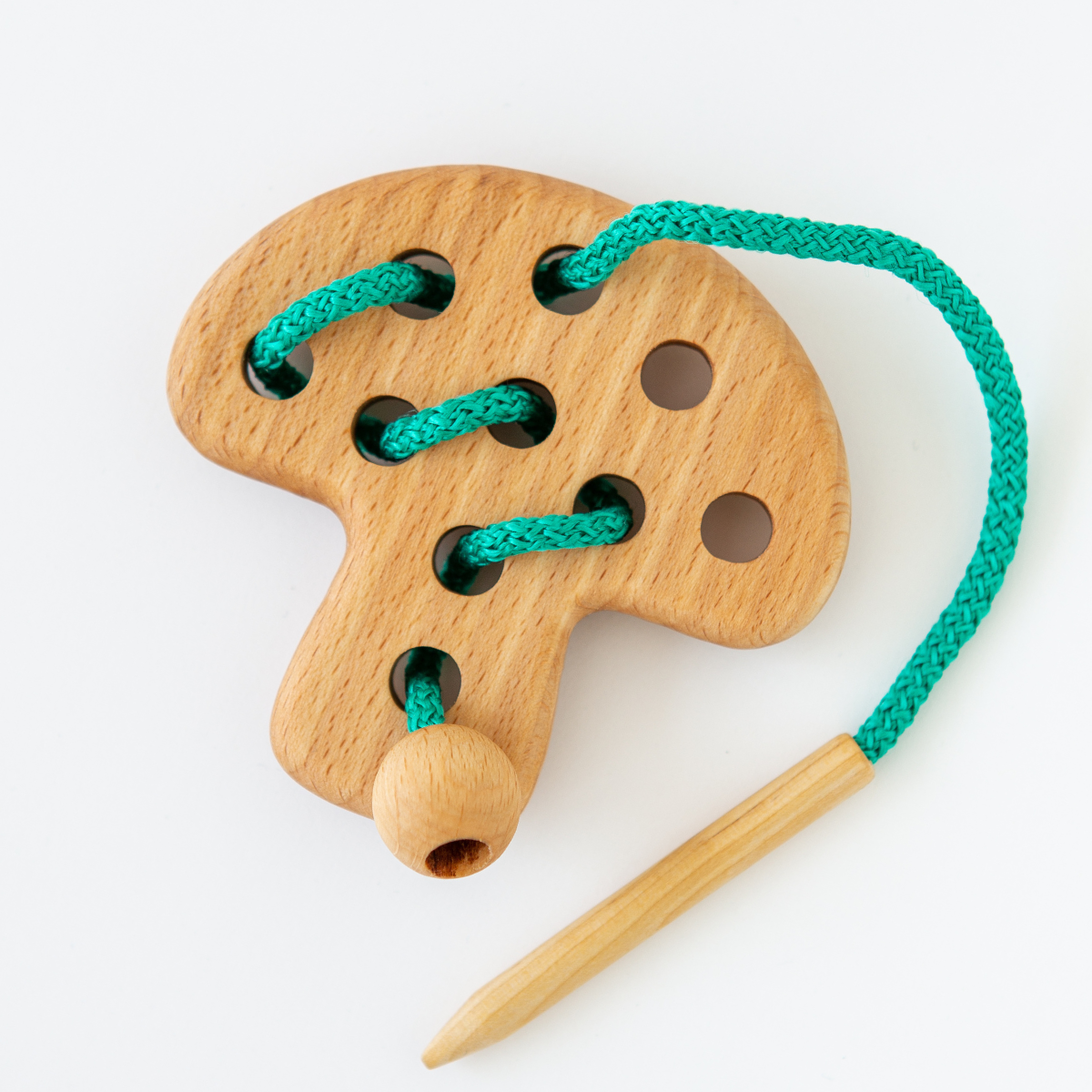 Игрушка Mag Wood шнуровка Грибочек - фото 2
