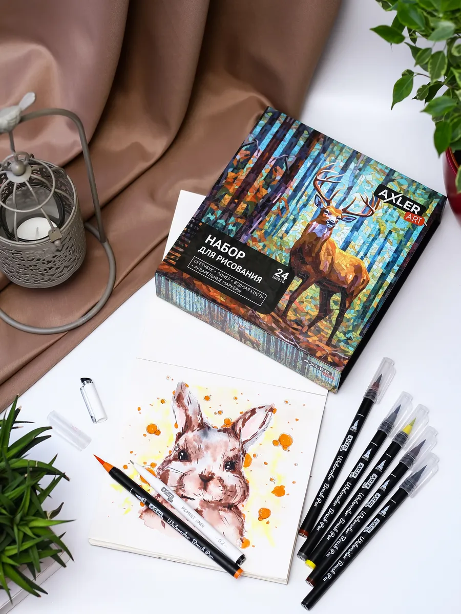 Маркеры AXLER 24 шт. - фото 4