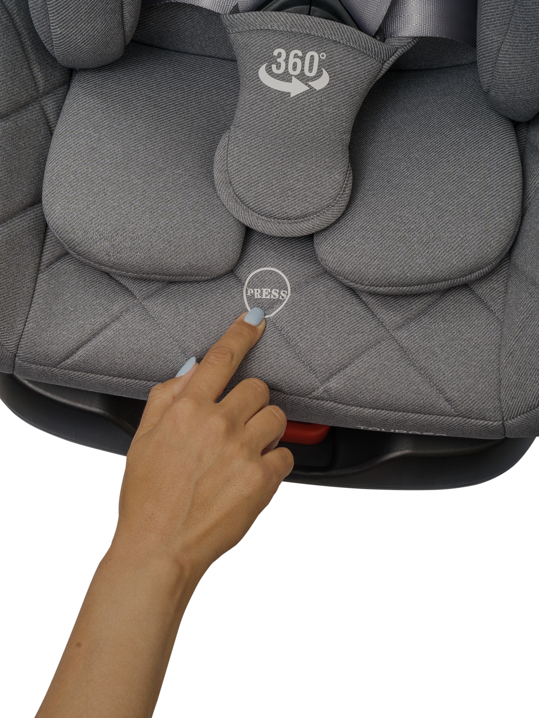 Автокресло Indigo Tourneo S Isofix 0+/1/2/3 (0-36 кг) серебряный - фото 32