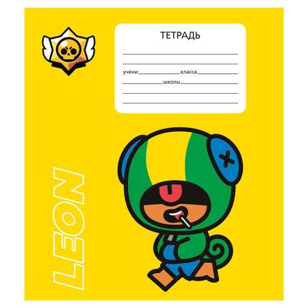 Тетрадь BrawlStars линейка 12 лист. 10 шт.