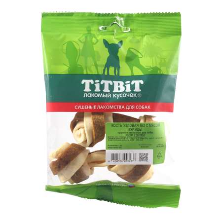 Лакомство для собак TITBIT Кость узловая №2 с мясом курицы