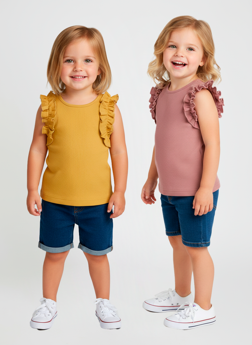 Майка 2 шт Югтекстильторг 204-544/Горчичный,коричневый - фото 1