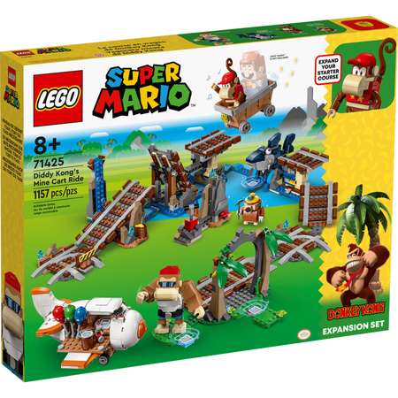 Конструктор LEGO Super Mario Diddy Kongs Mine Cart Ride блочный
