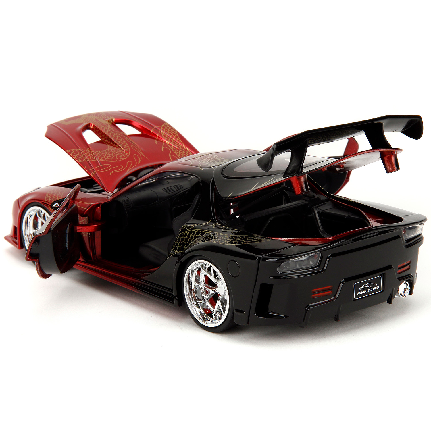 Автомобиль Jada Mazda RX-7 Widebody Pink Slips 1895 1:24 ТоуR370 - фото 6