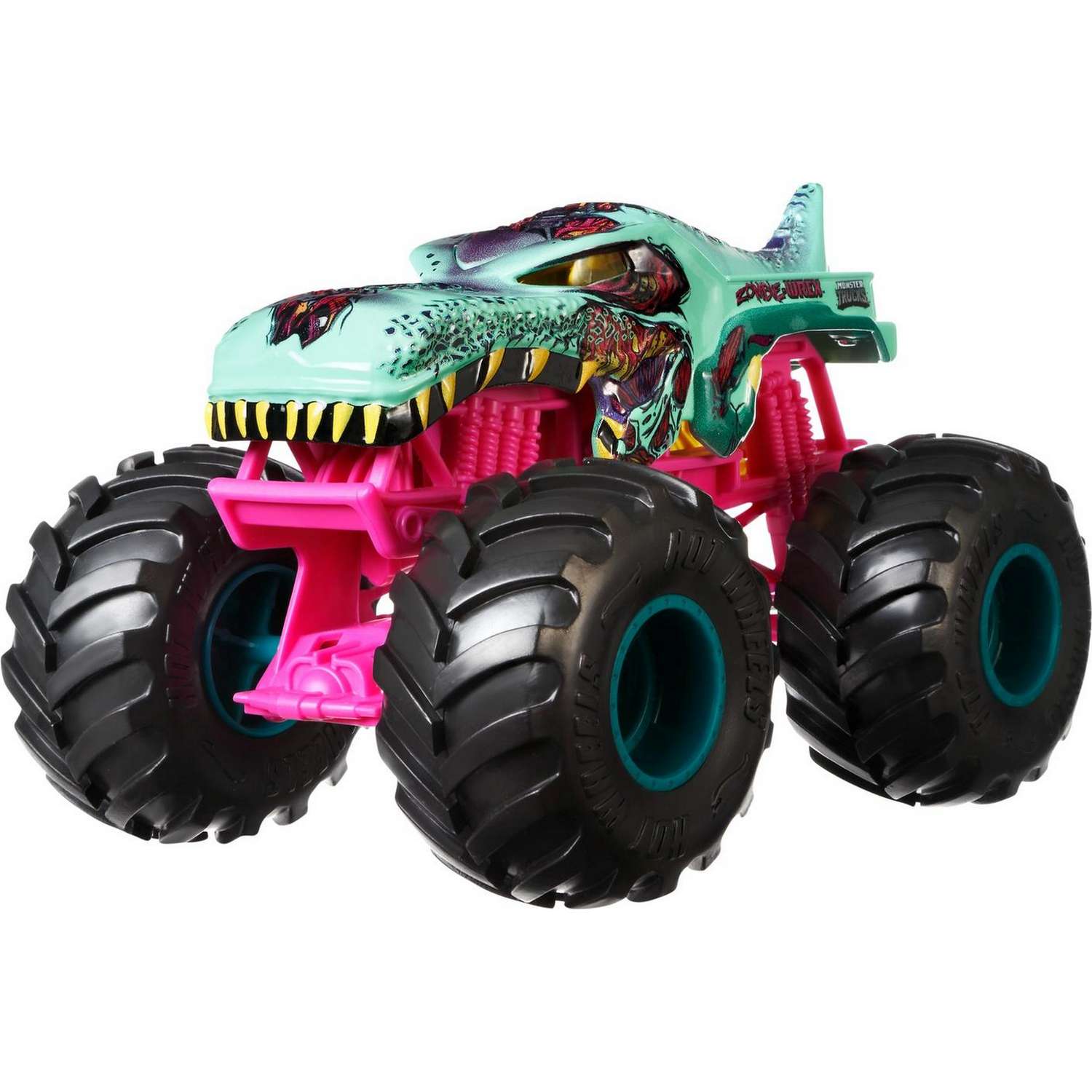 Автомобиль Hot Wheels Monster Tracks 1:24 FYJ83 - фото 1
