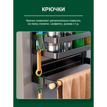 Магнитная полка на холодильник SOKOLTEC KY901BK