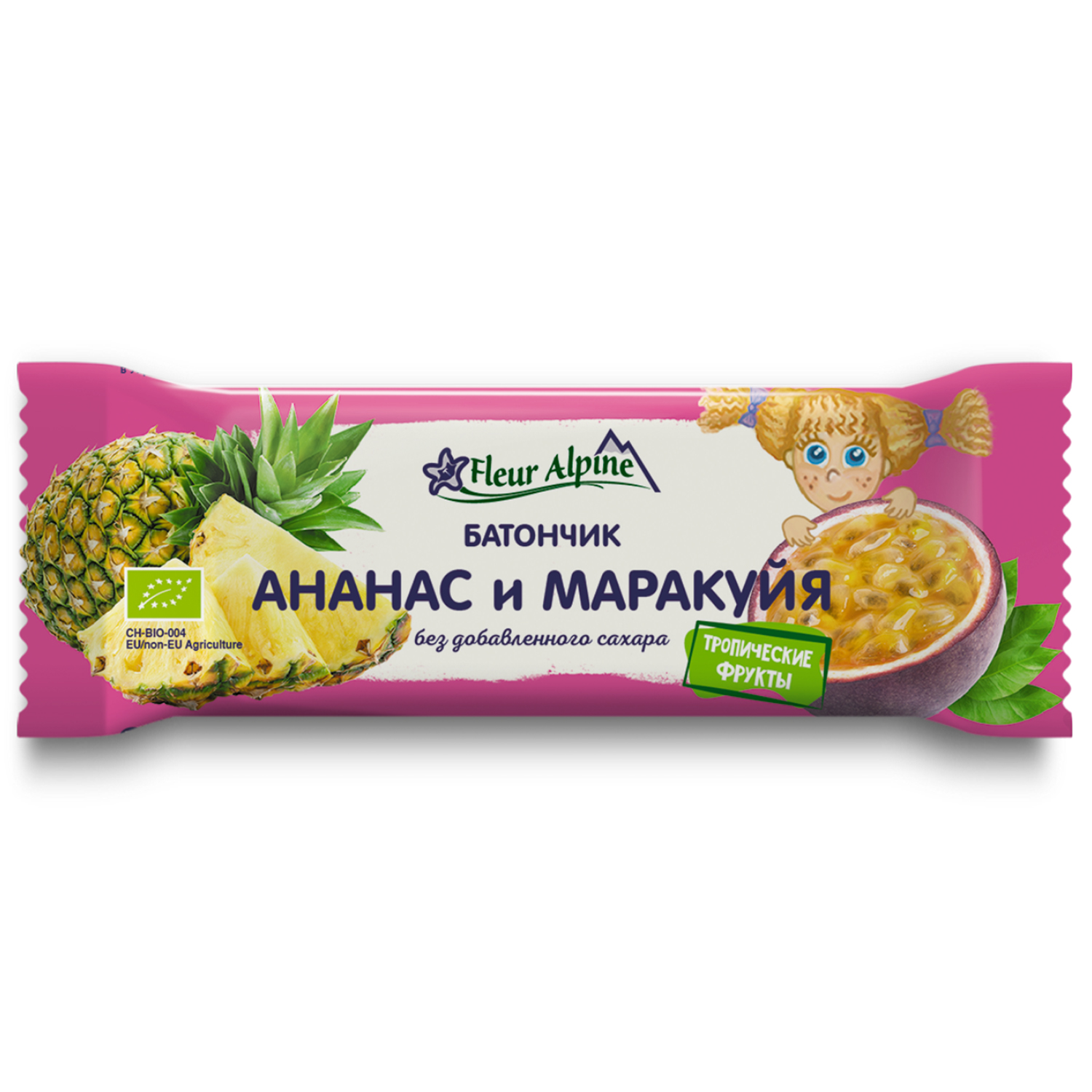 Батончик Fleur Alpine ананас-маракуйя 20г с 3лет - фото 1