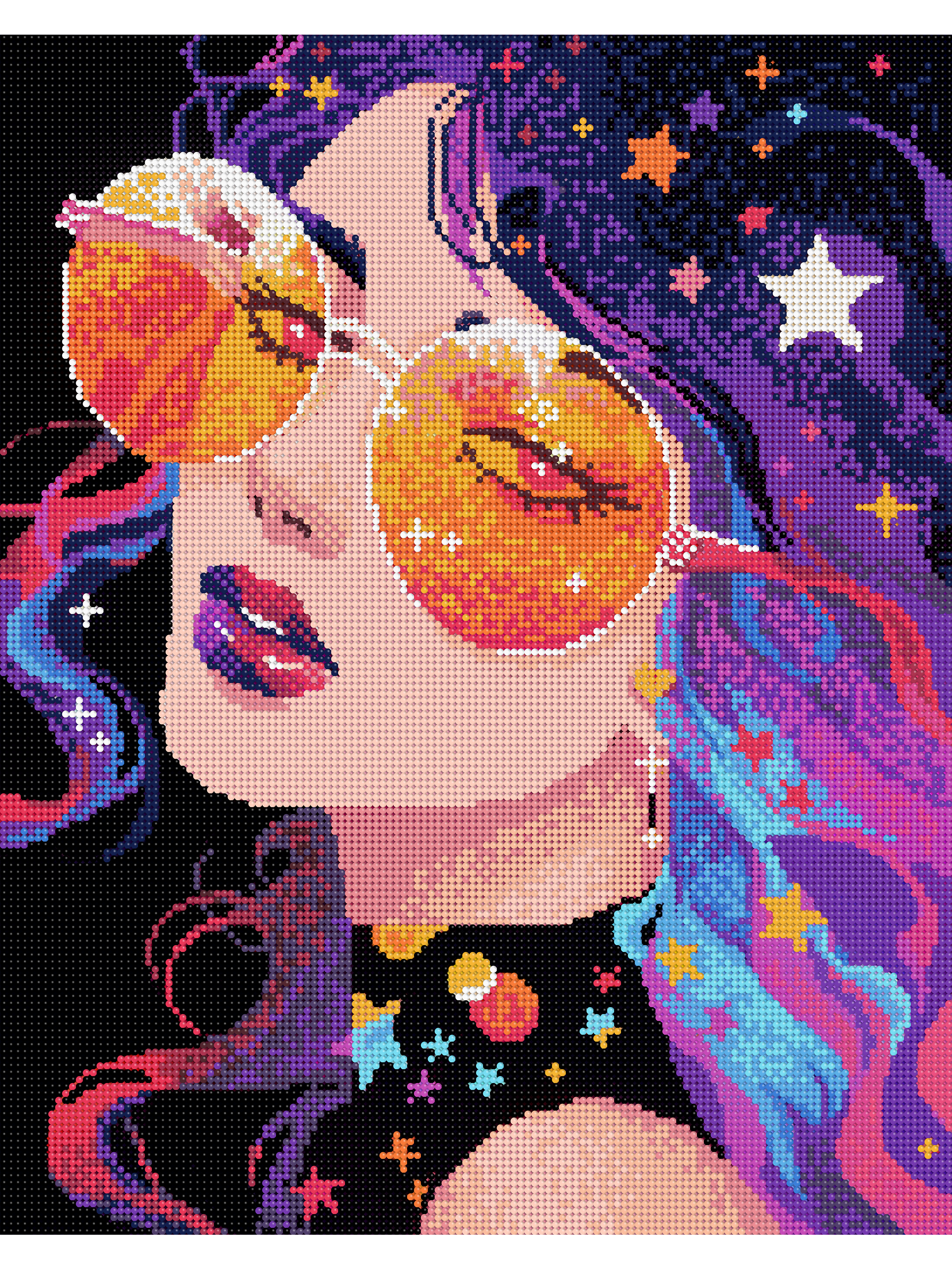 Алмазная мозаика Art sensation Девушка-космос в ассортименте - фото 2