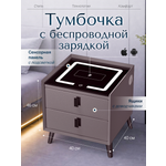 Тумба ExzoHome Смарт (графит)