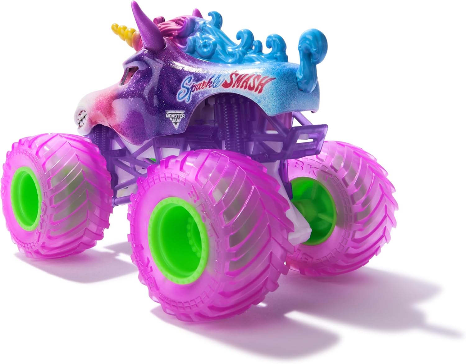 Монстр-трак Monster Jam Sparkle Smash 1:64 6044941 - фото 3