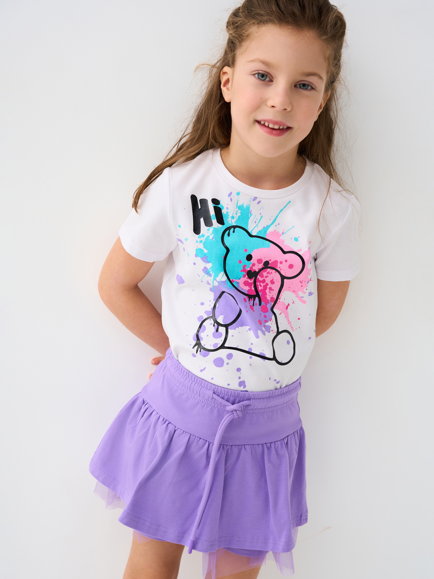 Футболка и юбка-шорты PlayToday 12622440 - фото 1