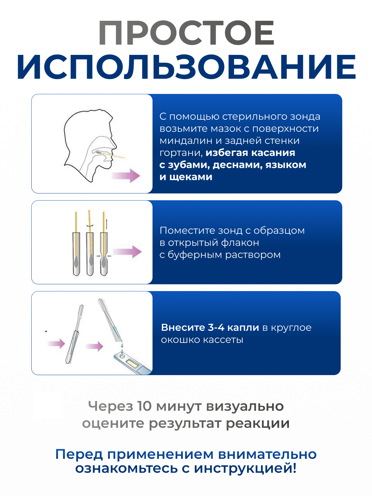 Диагностический тест РЭД для определения гриппа А и В - фото 4