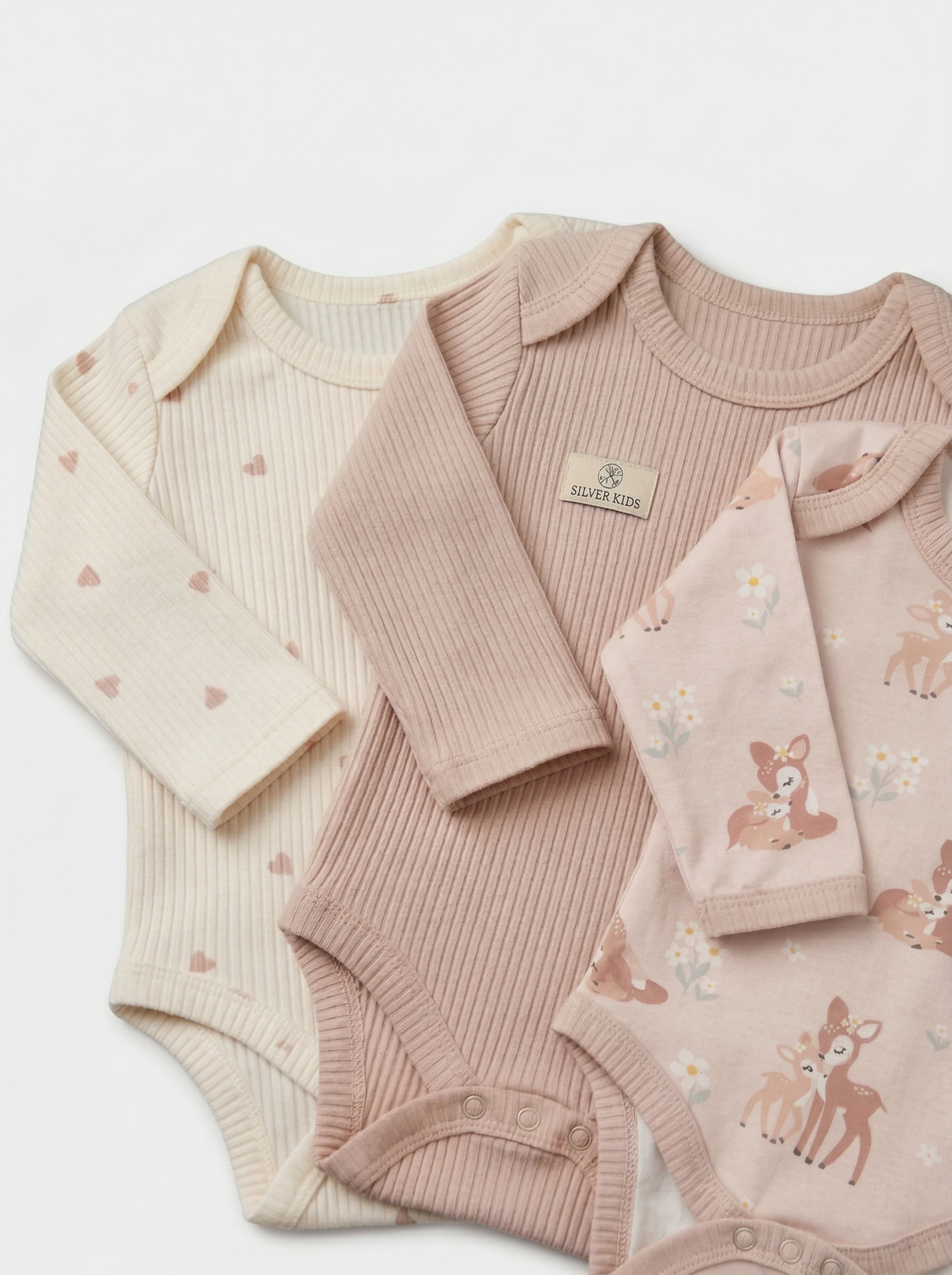 Боди 3 шт Супер Пупс нбр/3пр/бд/sk20/рубчик/леснаясказка - фото 2