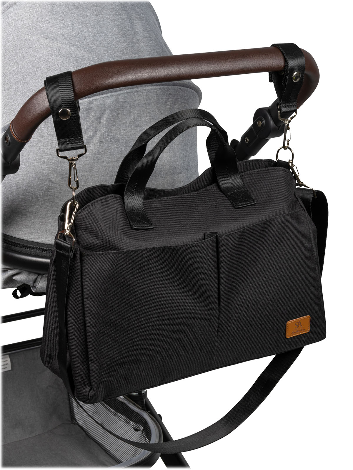 Сумка на ручку коляски StrollerAcss SA8/Черный - фото 3