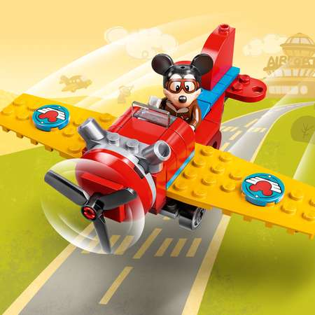 Конструктор LEGO Mickey and Friends Винтовой самолёт Микки блочный