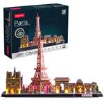 Пазл CubicFun LED-подсветка Париж 115 дет 3D