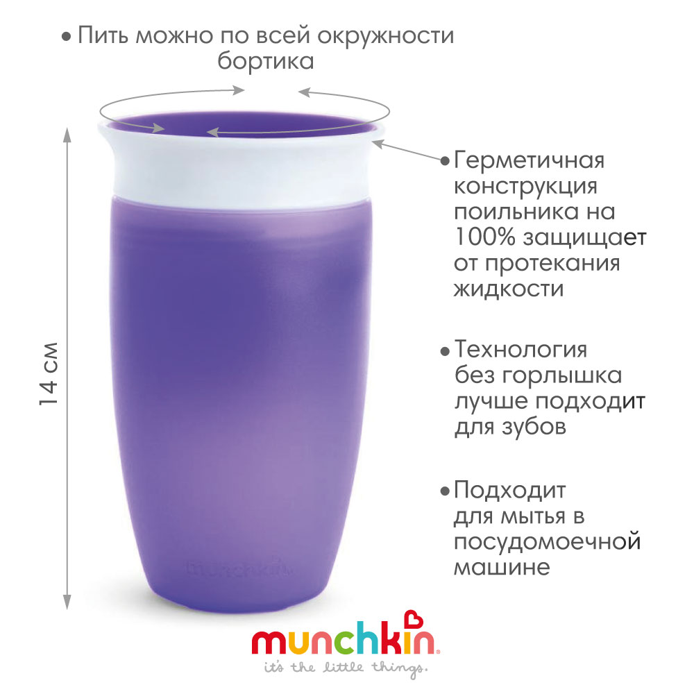 Поильник Munchkin 296 мл в ассортименте - фото 3