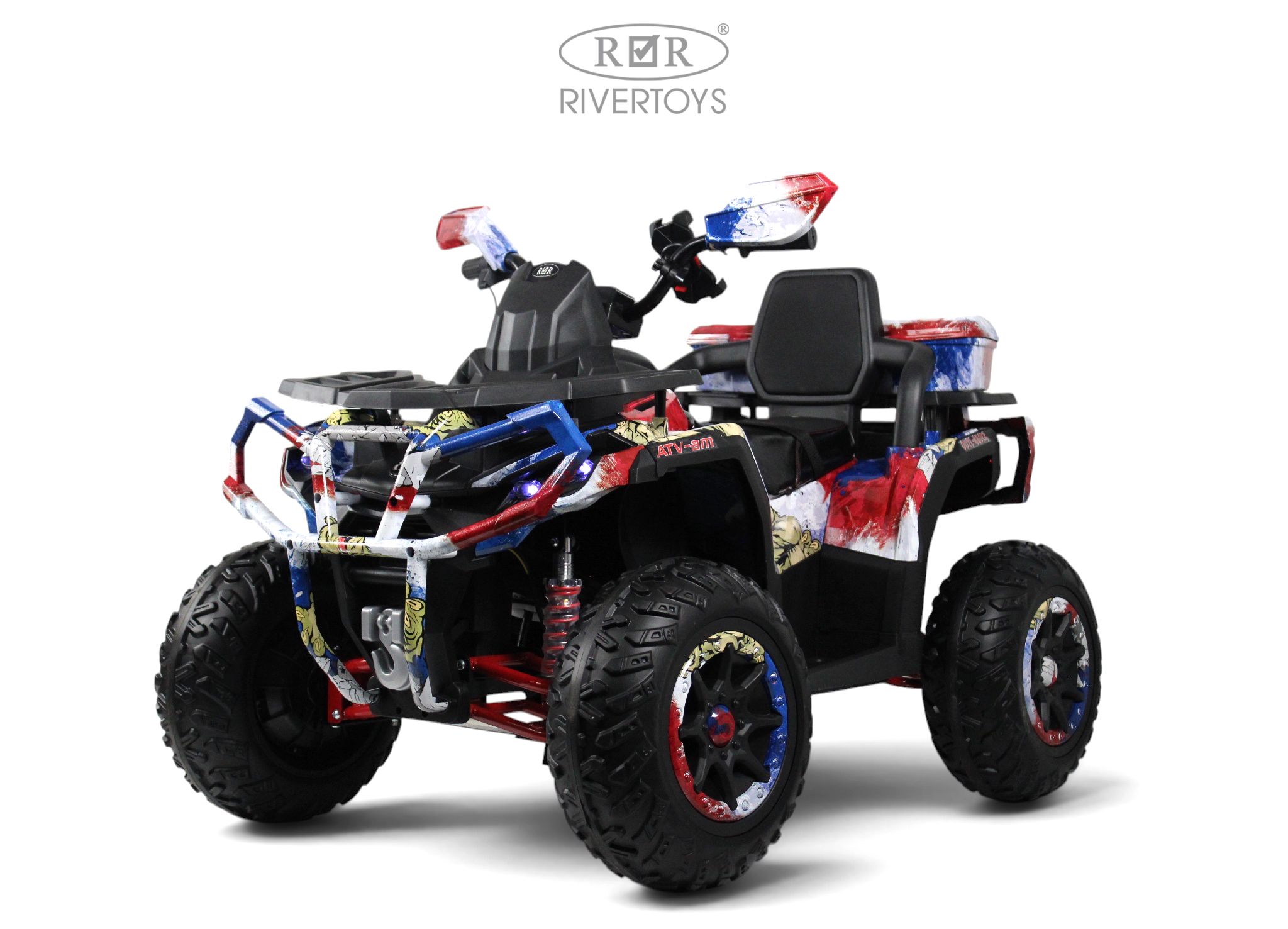 Электромобиль RIVERTOYS Z111ZZ-NEW-RUSSIAN-BEAR С пультом ДУ - фото 15