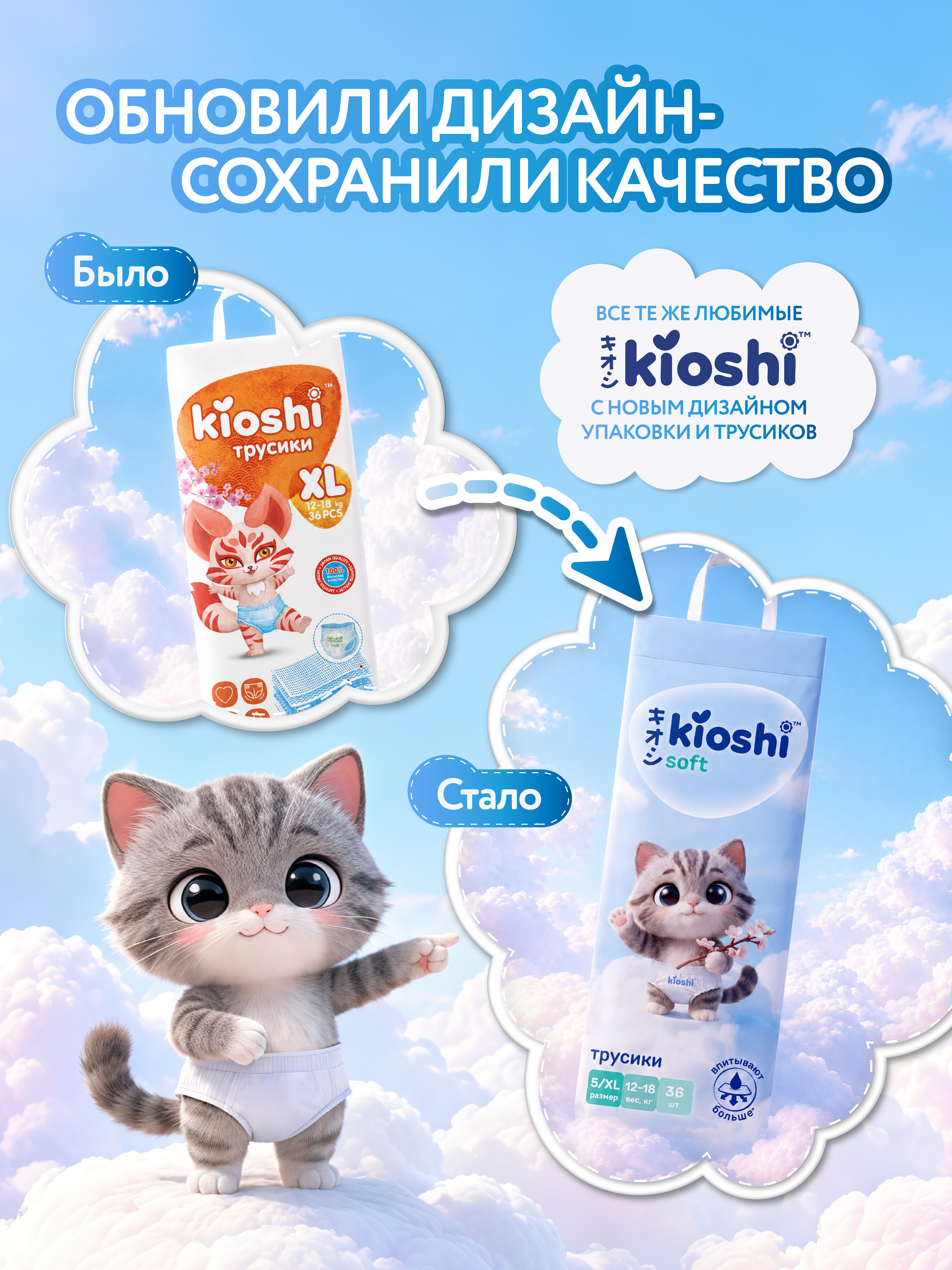 Трусики Kioshi XL (12-18 кг) 36 шт. - фото 2