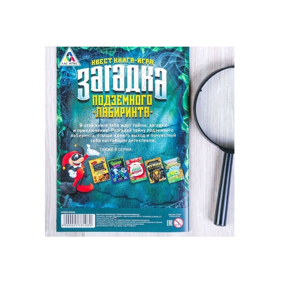 Настольная игра Лас Играс Загадка подземного лабиринта - фото 2