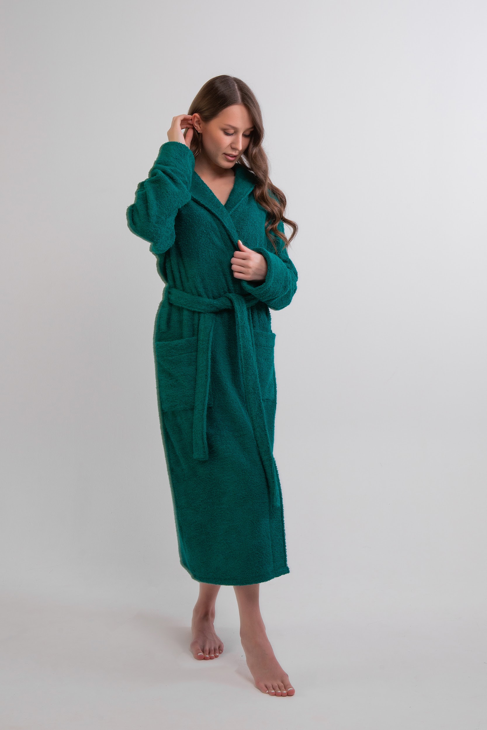 Изображение товара Женский махровый халат BIO-TEXTILES 54 хлопок комфорт уют стиль