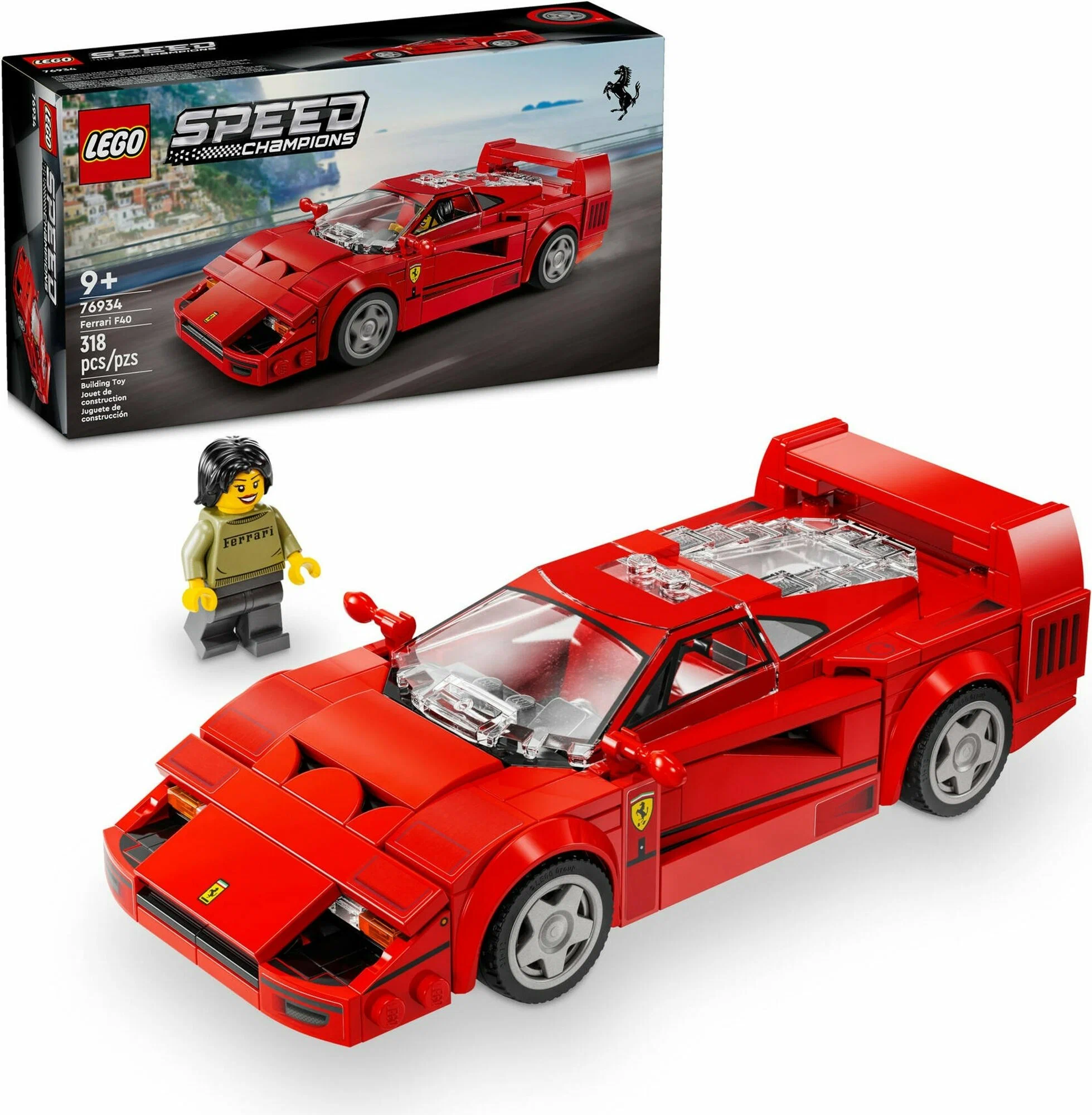 Конструктор LEGO Speed Champions Ferrari F40 76934 318 дет. - фото 1