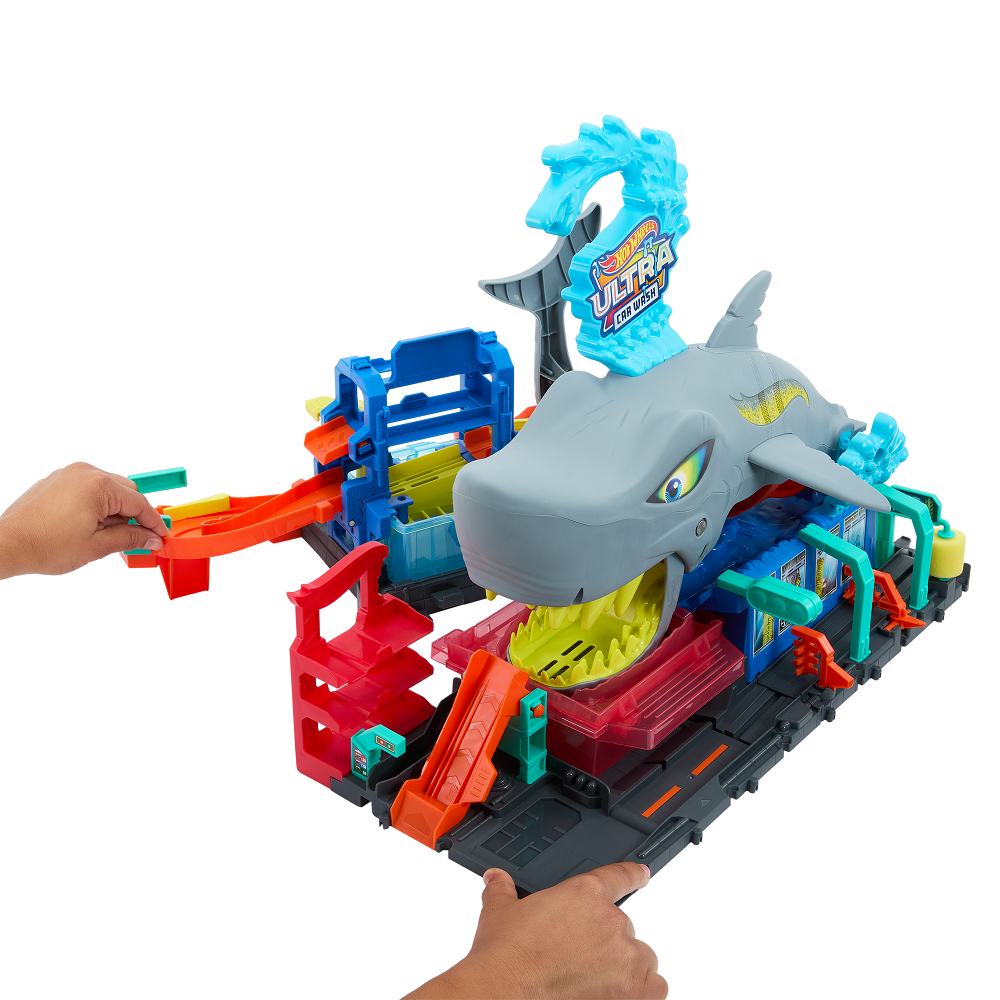 Автомойка Hot Wheels city ultra shark car wash HTN82 - фото 5