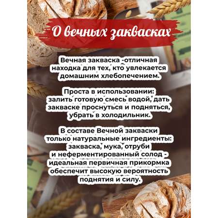 Закваска для хлеба Полезная Партия Хмелевая Вечная