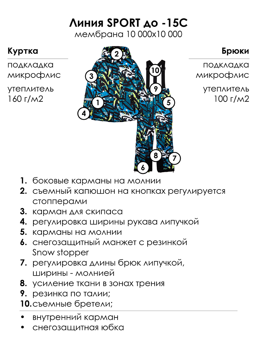 Куртка и брюки PlayToday 32411044 - фото 8
