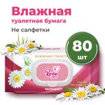 Влажная туалетная бумага Reva Care 80 шт.