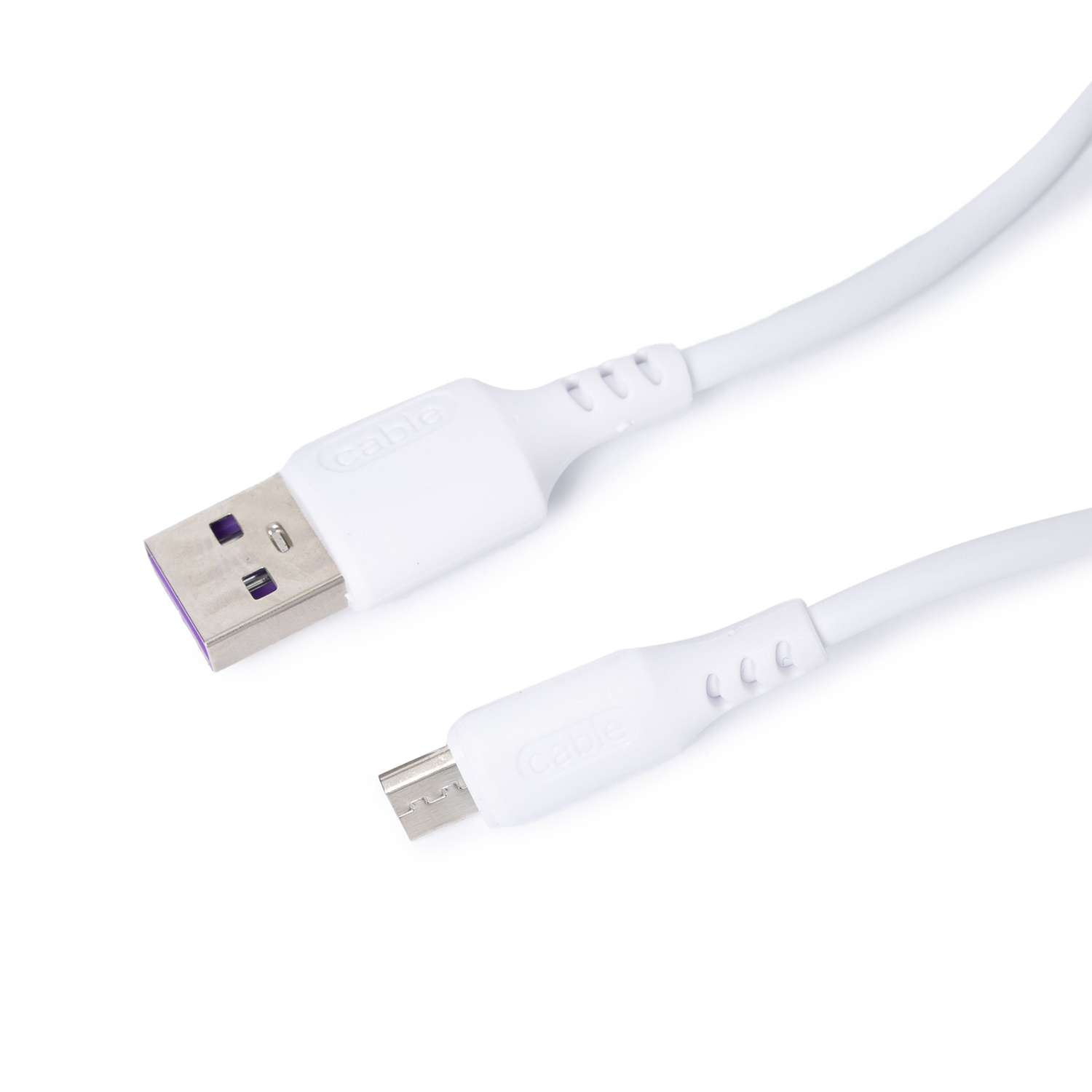 USB кабель ё MicroUSB 1м Белый - фото 1