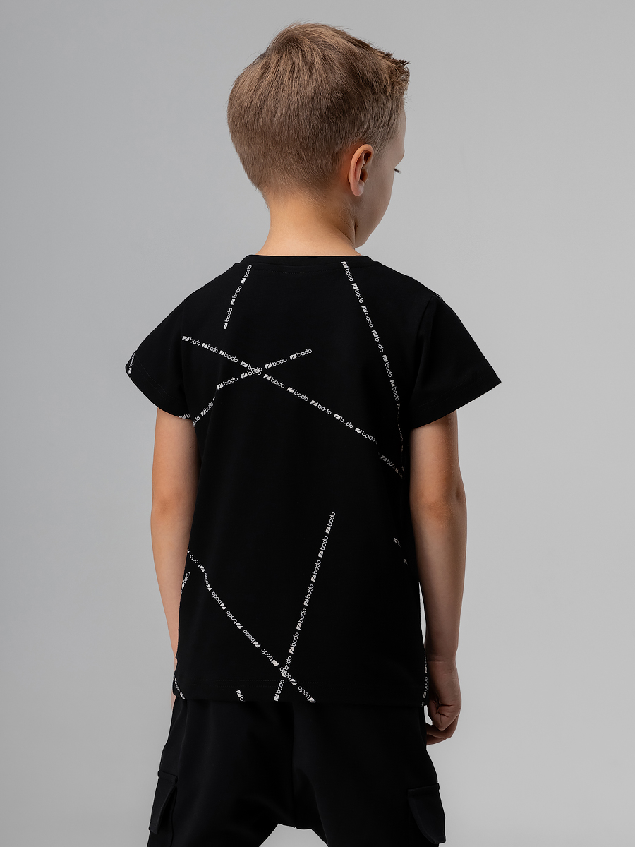 Футболка Bodo 4-316MU_черный (белый) - фото 3