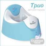 Горшок детский KidWick Трио голубой / белый