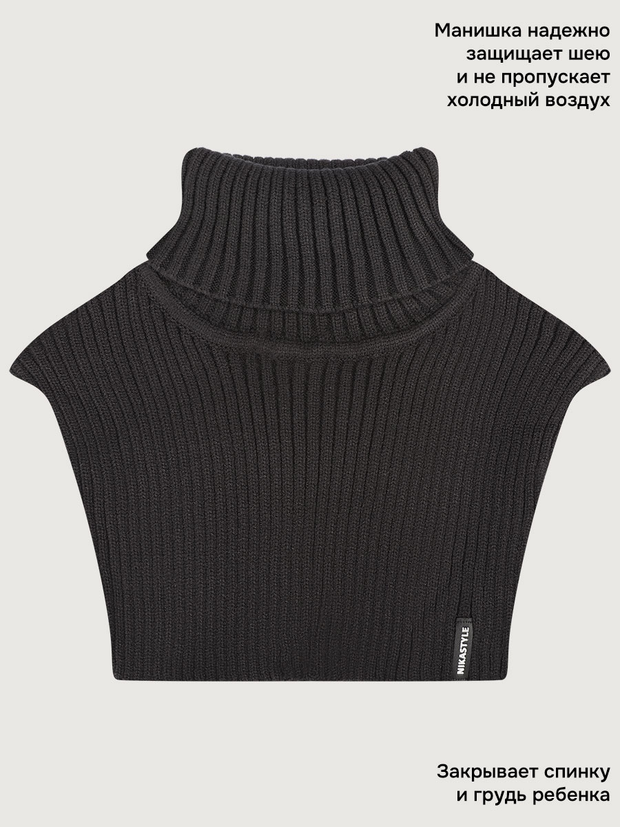 Манишка NIKASTYLE 17з16825 черный - фото 3