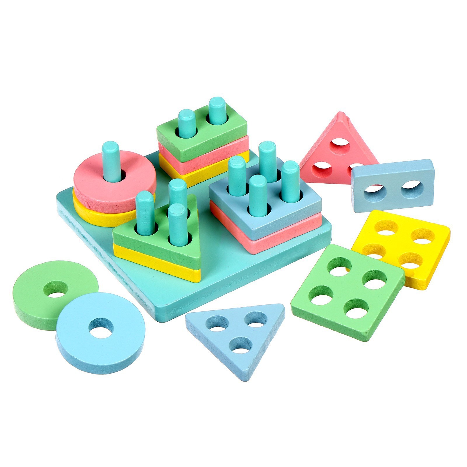 Игрушка Лесная мастерская пирамидка - фото 12