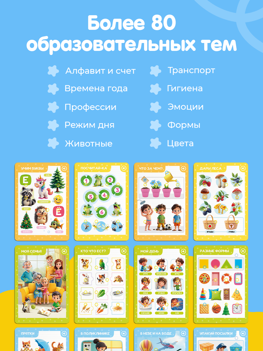 Игрушка BertToys планшет Интерактивная игрушка Знайпад - фото 6