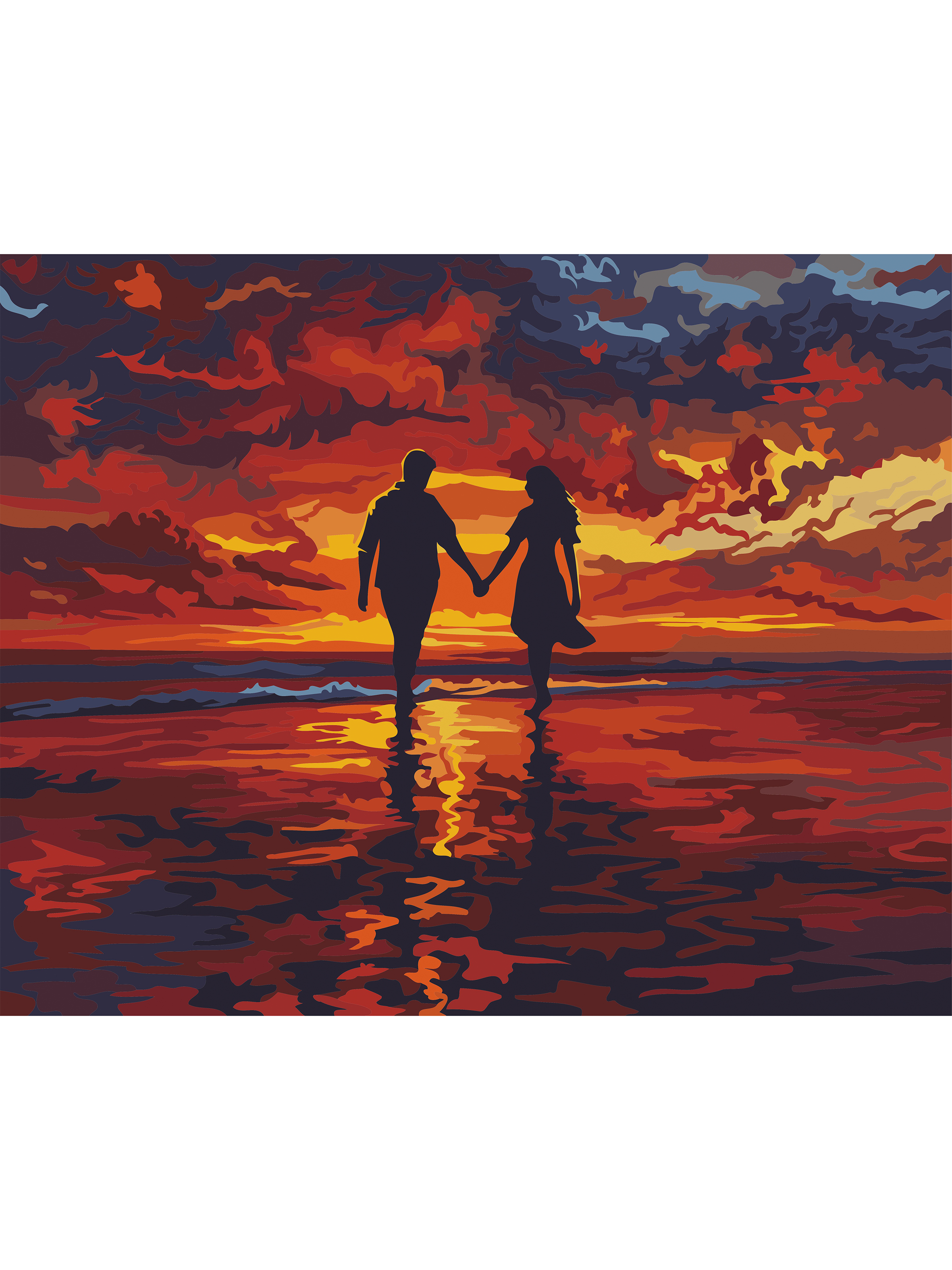 Картина по номерам Hobby Paint Закат на двоих в ассортименте - фото 2