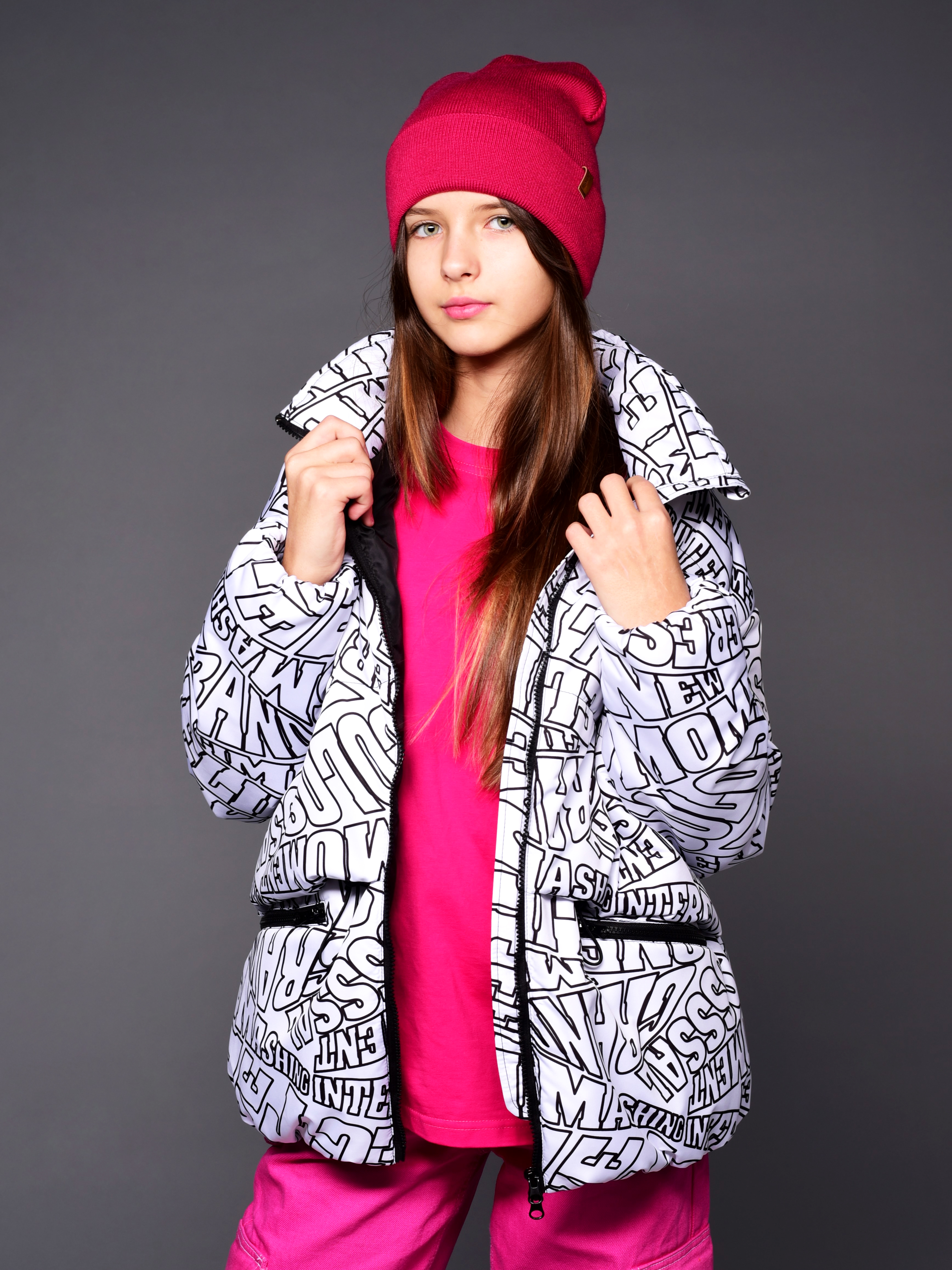 Куртка Аврора 1105-Д/принт-белый - фото 8