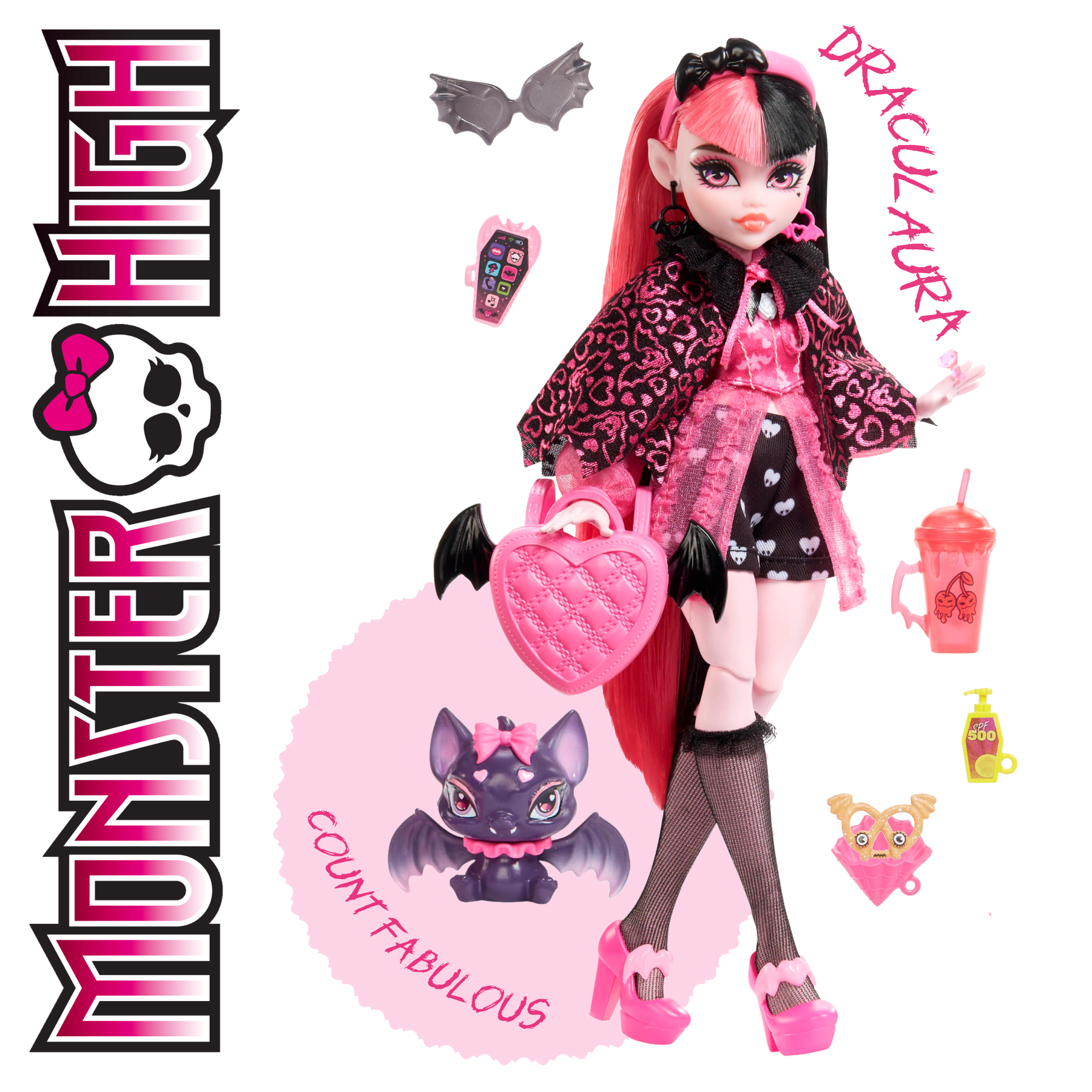 Кукла модельная Monster High Дракулаура HHK51 - фото 1