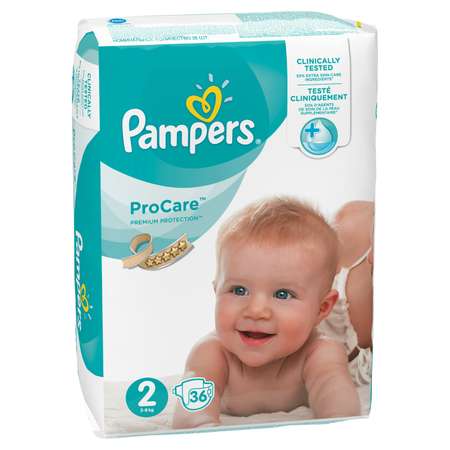 Подгузники Pampers Procare 2 (3-6 кг) 36 шт.