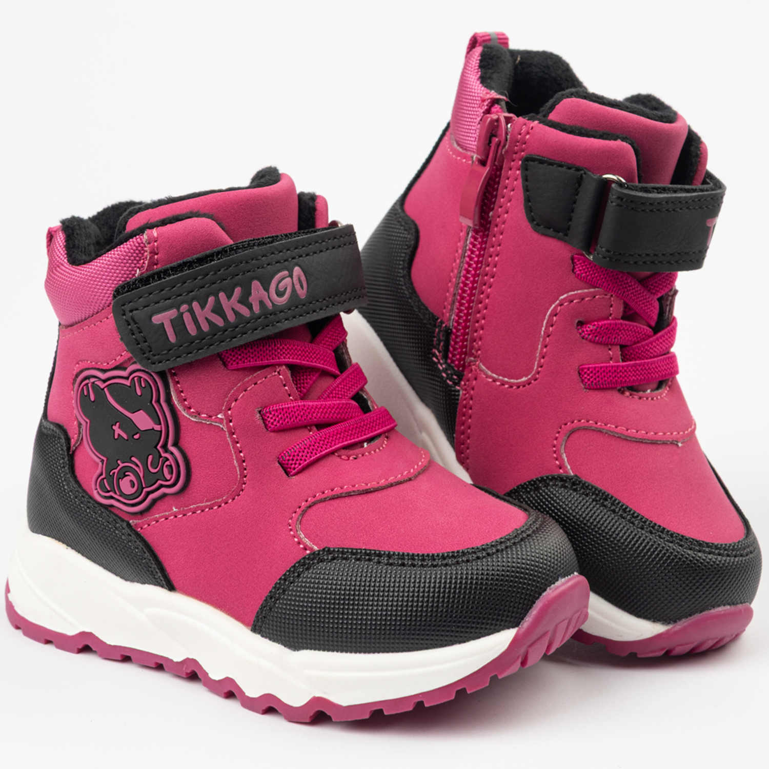 Ботинки TikkaGo 7Y99_82623-3_fuxia-black - фото 1