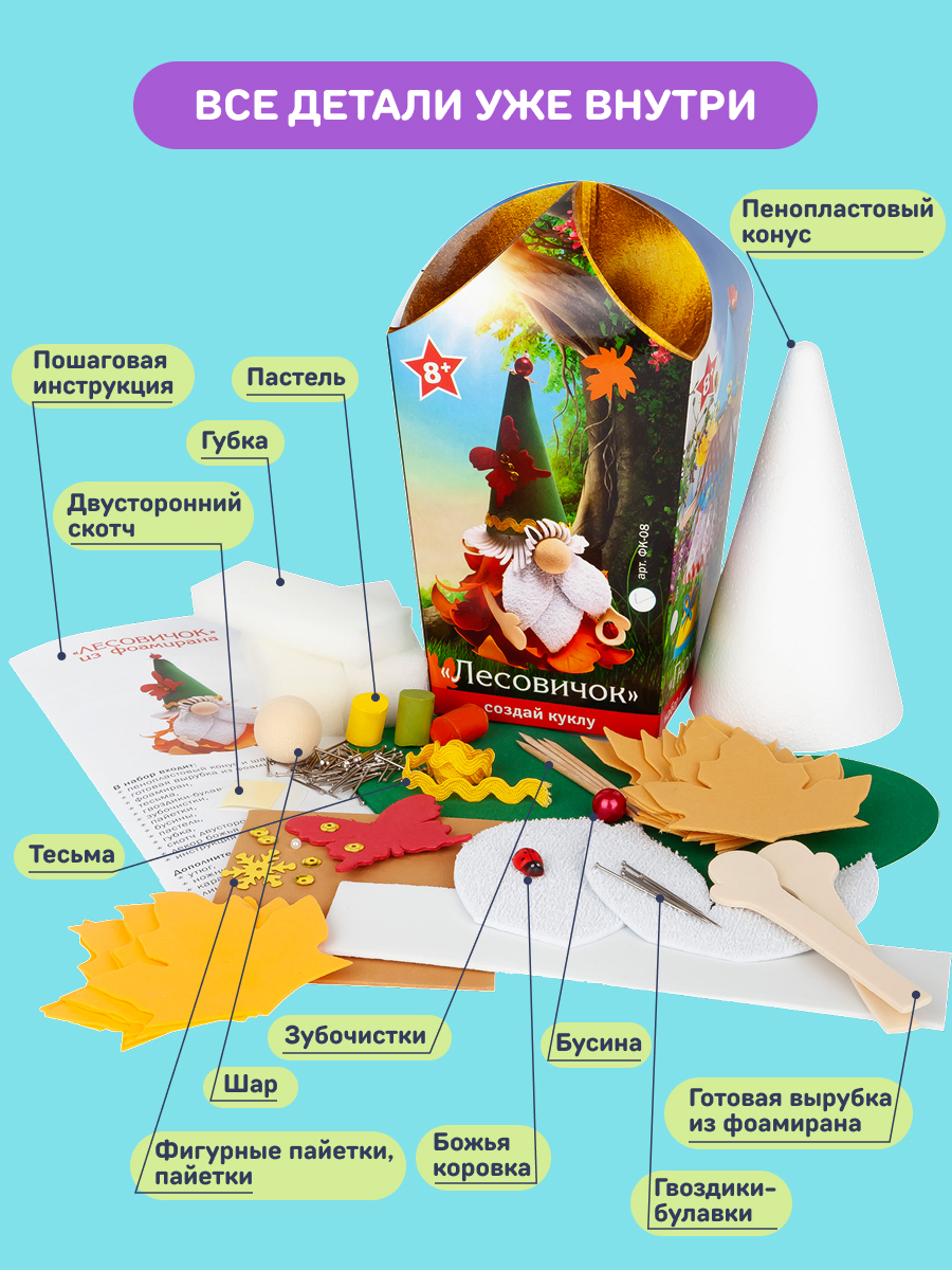 Набор для творчества Волшебная мастерская Лесовичок - фото 4