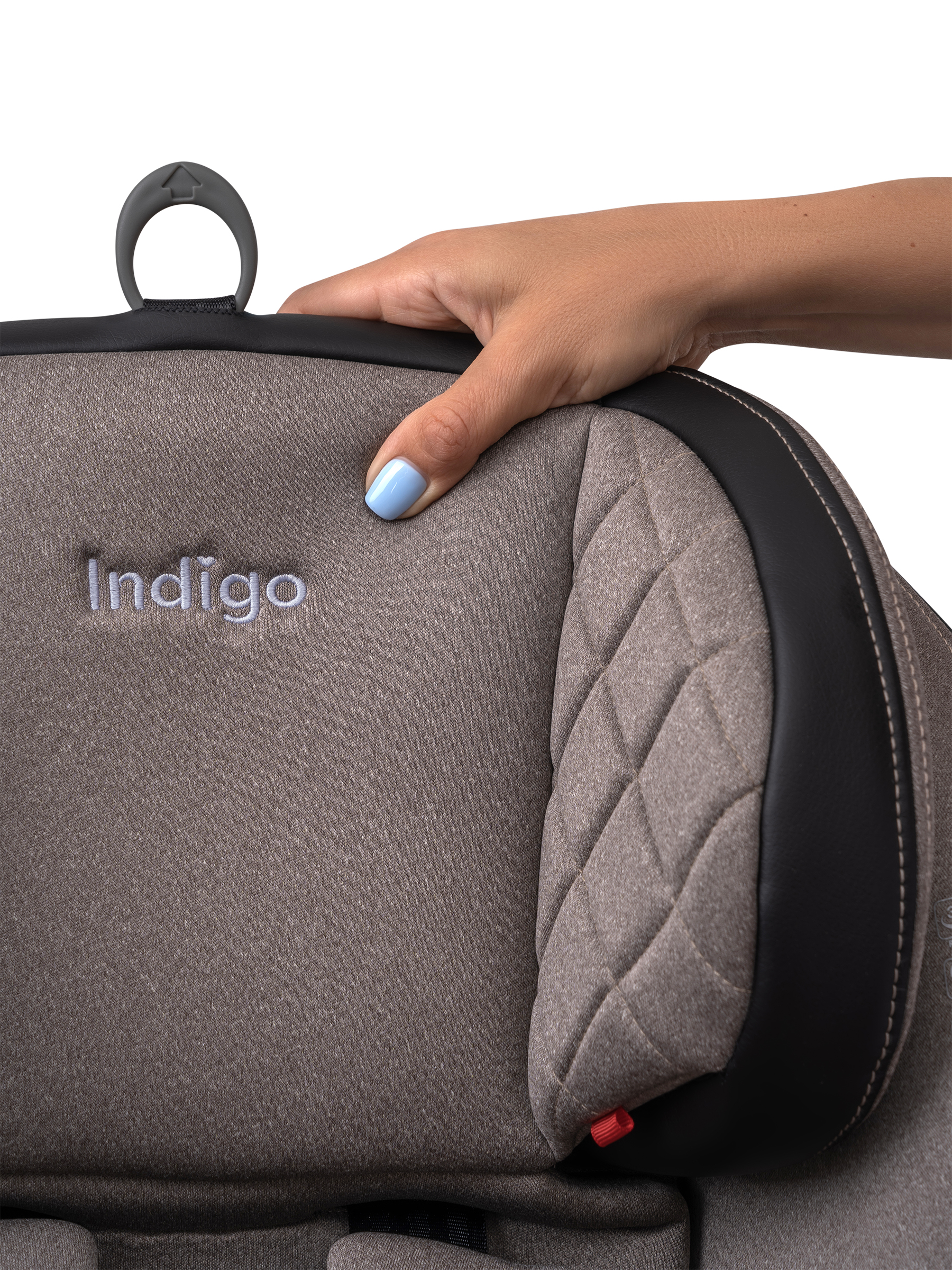 Автокресло Indigo Aero, бежевый Isofix 0+/1/2/3 (0-36 кг) - фото 24