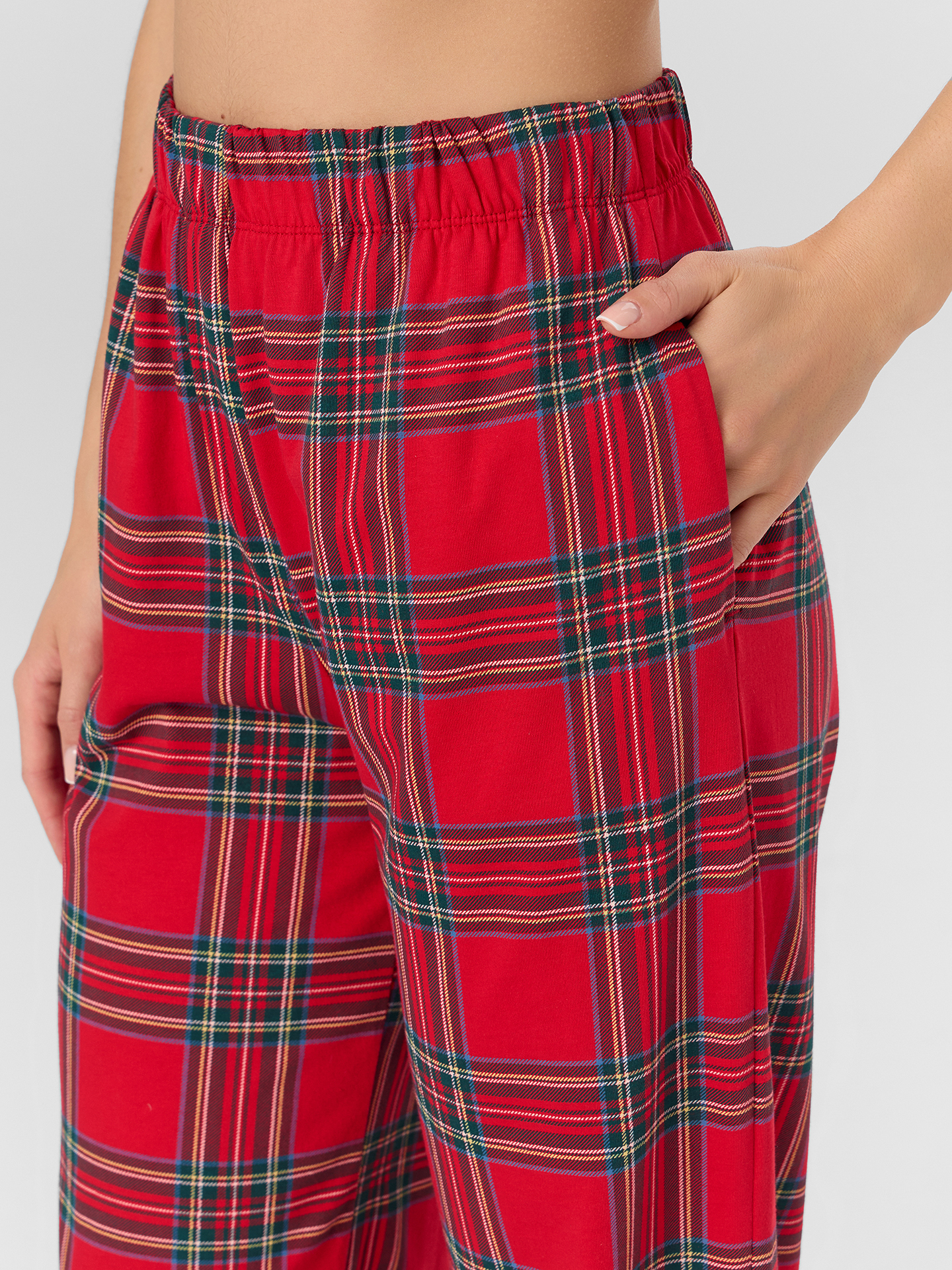 Брюки Mark Formelle (Марк Формэль) 532524-1/клетка на красном - фото 5