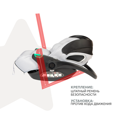 Автокресло Olsson B-Safe Grey 0+/1 (0-18 кг)