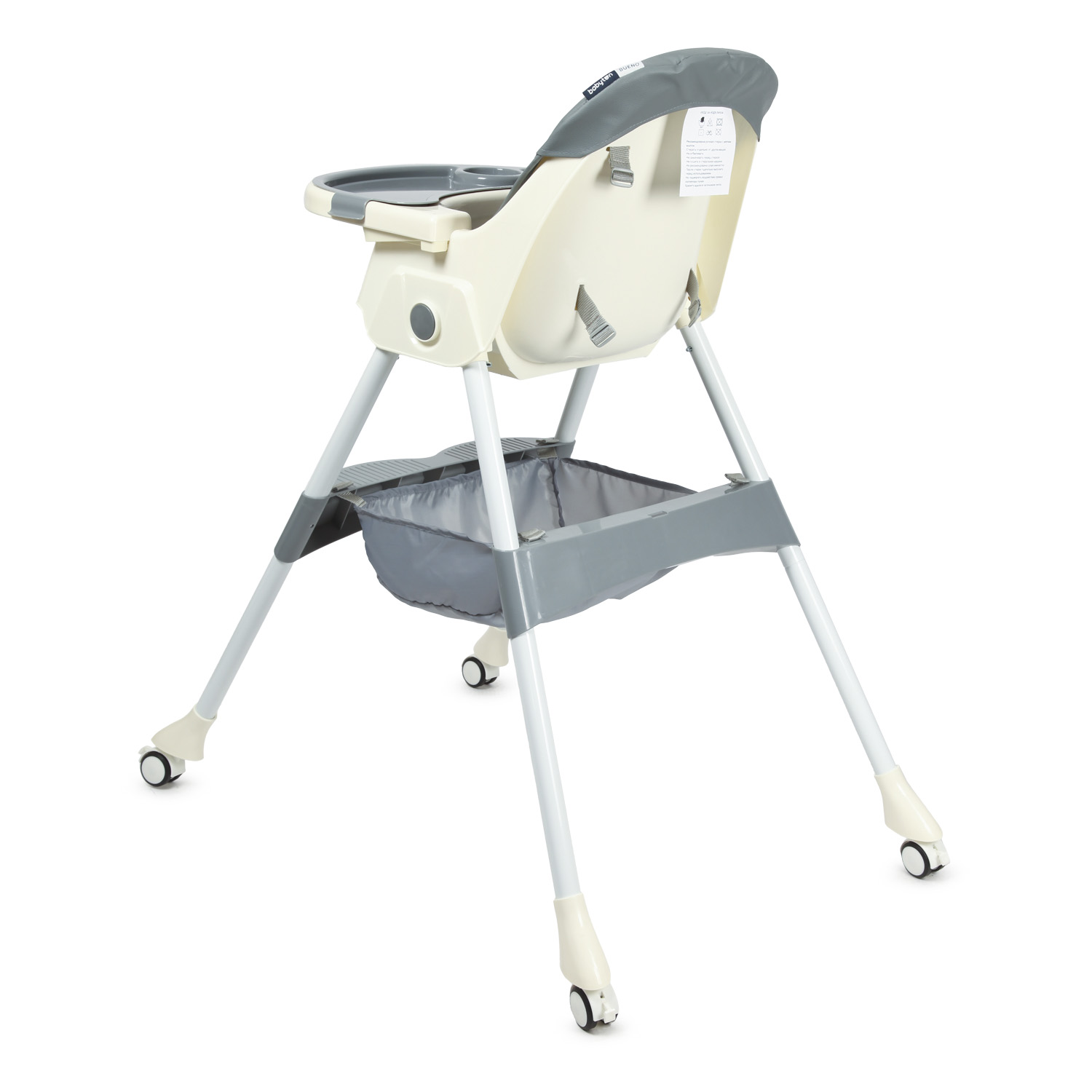 Стульчик для кормления Babyton Bueno Grey трансформер - фото 9