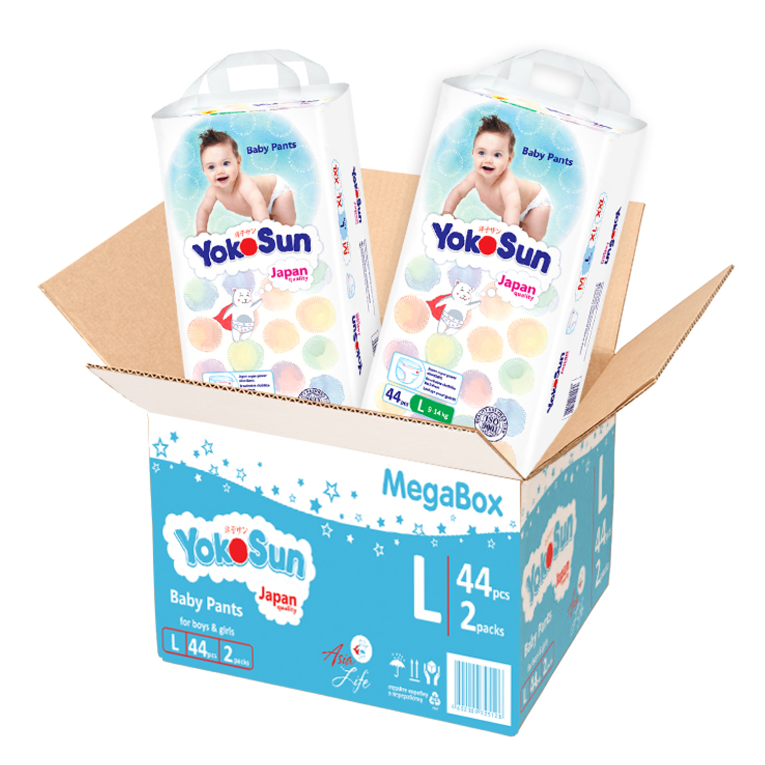 Трусики YokoSun L (9-14 кг) 88 шт. - фото 2