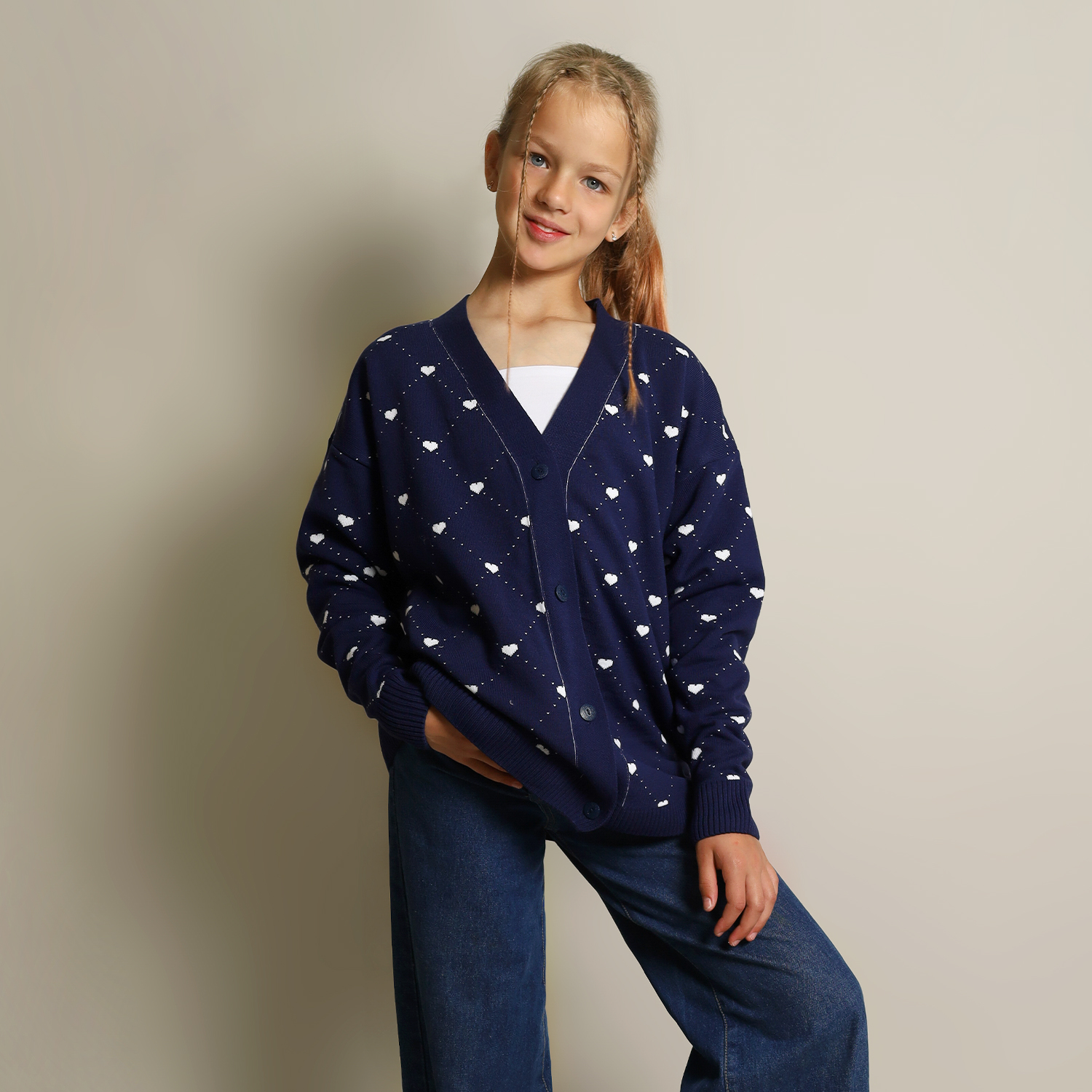 Кардиган LEO 4048С_темно-синий - фото 5