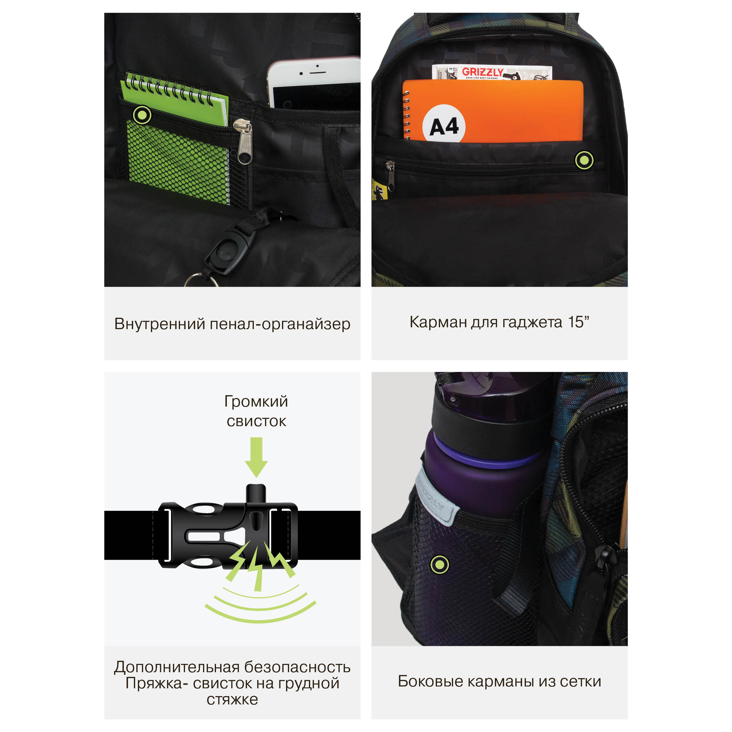 Рюкзак Grizzly - фото 11