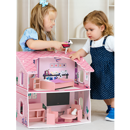 Домик для кукол PAREMO с мебелью